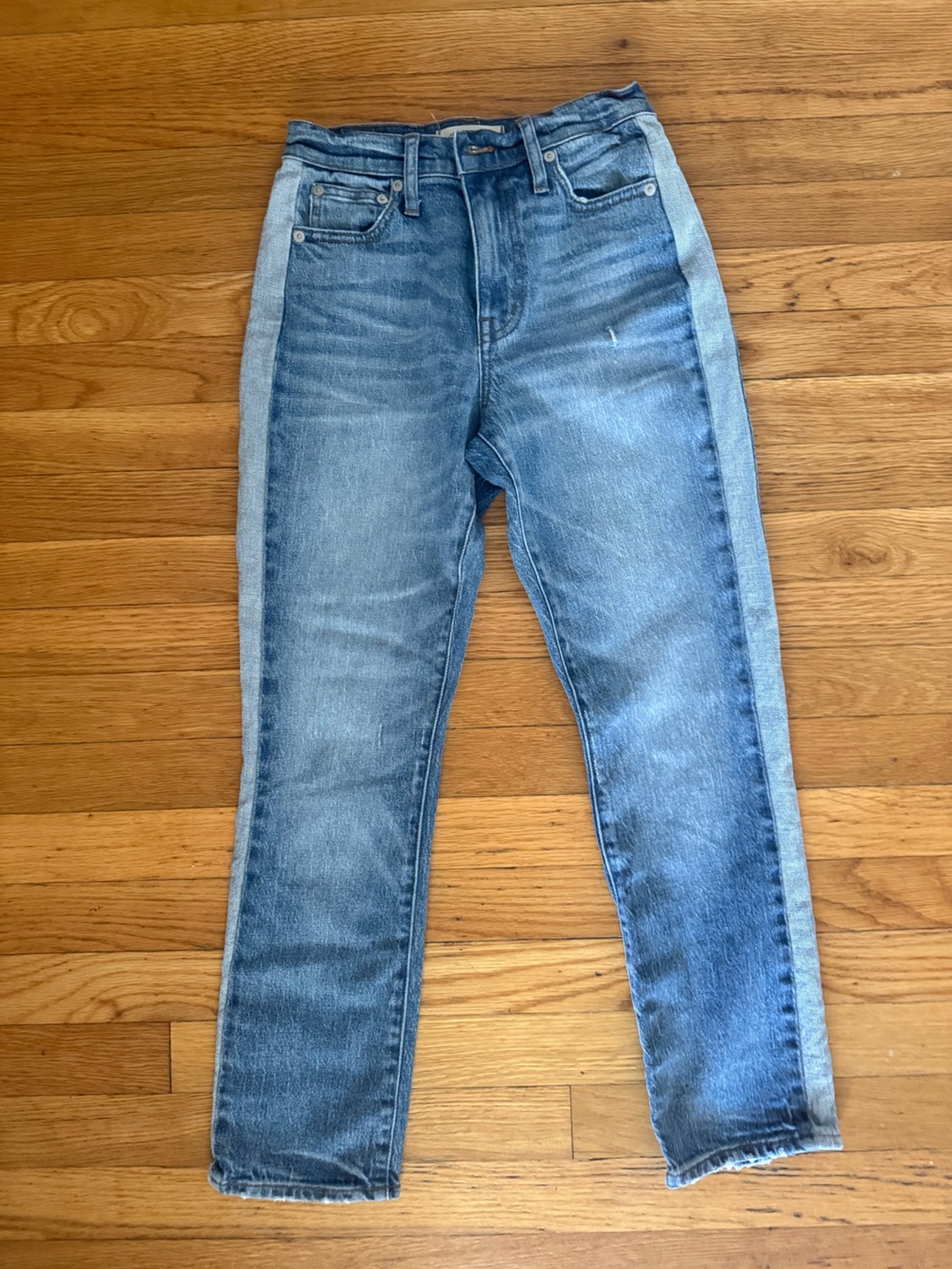 Madewell High Rise Slim Crop Boyjean Side Stripe Jeans Women’s 23